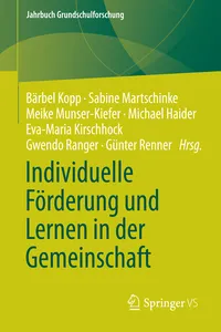 Individuelle Förderung und Lernen in der Gemeinschaft_cover