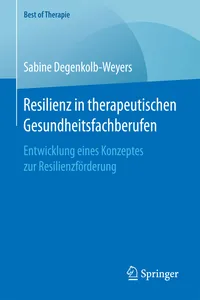 Resilienz in therapeutischen Gesundheitsfachberufen_cover