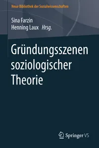 Gründungsszenen soziologischer Theorie_cover