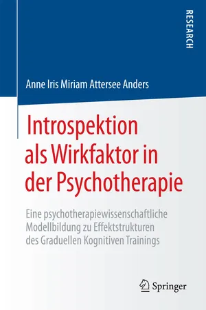 Introspektion als Wirkfaktor in der Psychotherapie