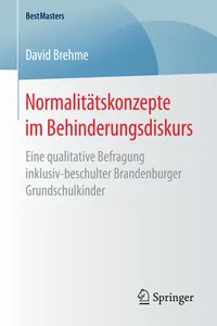 Normalitätskonzepte im Behinderungsdiskurs_cover
