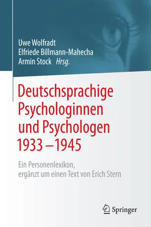 Deutschsprachige Psychologinnen und Psychologen 1933–1945