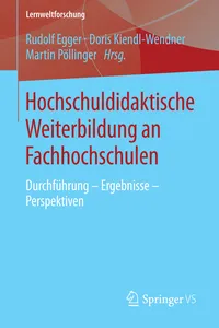 Hochschuldidaktische Weiterbildung an Fachhochschulen_cover