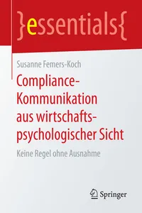 Compliance-Kommunikation aus wirtschaftspsychologischer Sicht_cover