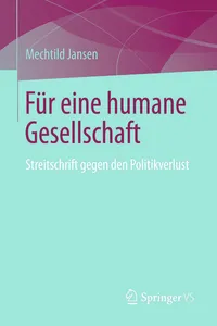 Für eine humane Gesellschaft_cover