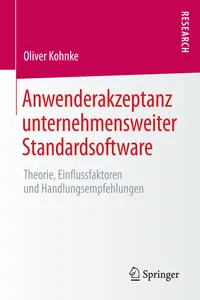 Anwenderakzeptanz unternehmensweiter Standardsoftware_cover