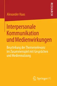 Interpersonale Kommunikation und Medienwirkungen_cover