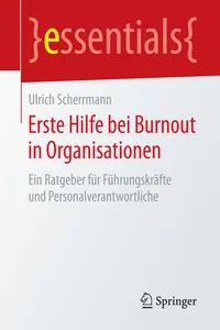 Erste Hilfe bei Burnout in Organisationen_cover