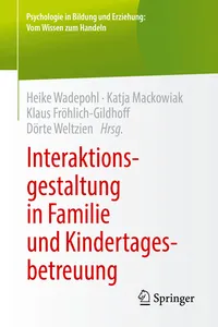 Interaktionsgestaltung in Familie und Kindertagesbetreuung_cover