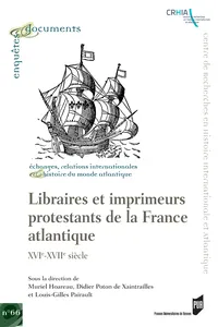 Libraires et imprimeurs protestants de la France atlantique_cover