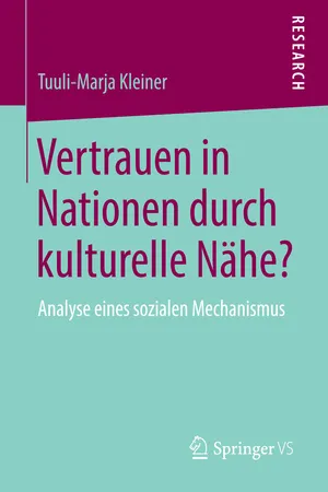 Vertrauen in Nationen durch kulturelle Nähe?