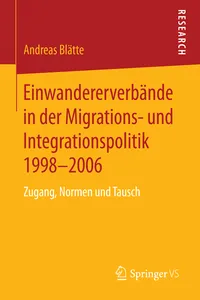 Einwandererverbände in der Migrations- und Integrationspolitik 1998-2006_cover