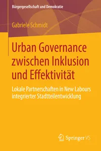 Urban Governance zwischen Inklusion und Effektivität_cover