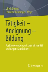 Tätigkeit - Aneignung - Bildung_cover