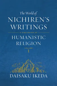 The World of Nichiren's Writings, vol. 1_cover