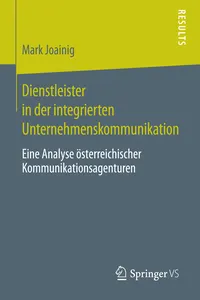 Dienstleister in der integrierten Unternehmenskommunikation_cover