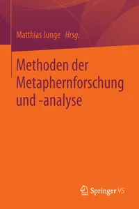 Methoden der Metaphernforschung und -analyse_cover