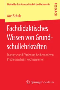Fachdidaktisches Wissen von Grundschullehrkräften_cover