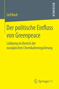 Der politische Einfluss von Greenpeace_cover