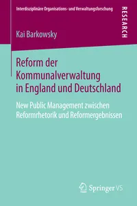 Reform der Kommunalverwaltung in England und Deutschland_cover