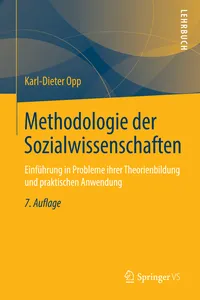 Methodologie der Sozialwissenschaften_cover