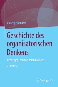 Geschichte des organisatorischen Denkens_cover