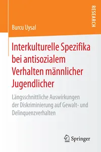 Interkulturelle Spezifika bei antisozialem Verhalten männlicher Jugendlicher_cover