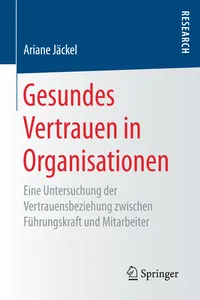 Gesundes Vertrauen in Organisationen_cover