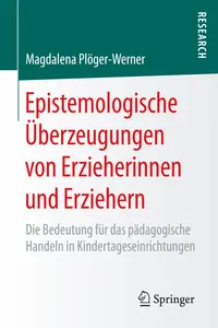 Epistemologische Überzeugungen von Erzieherinnen und Erziehern_cover