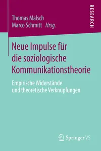 Neue Impulse für die soziologische Kommunikationstheorie_cover