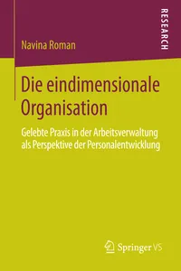 Die eindimensionale Organisation_cover