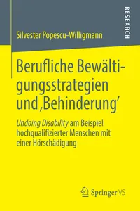 Berufliche Bewältigungsstrategien und 'Behinderung'_cover