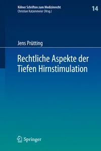 Rechtliche Aspekte der Tiefen Hirnstimulation_cover