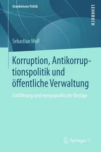 Korruption, Antikorruptionspolitik und öffentliche Verwaltung_cover