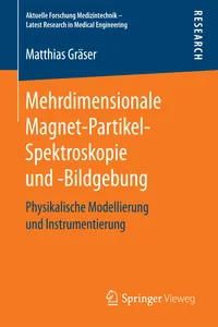 Mehrdimensionale Magnet-Partikel-Spektroskopie und -Bildgebung_cover
