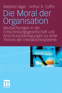 Die Moral der Organisation_cover