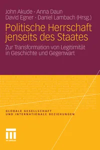 Politische Herrschaft jenseits des Staates_cover
