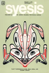 Syesis: Vol. 7, Supplement 1_cover