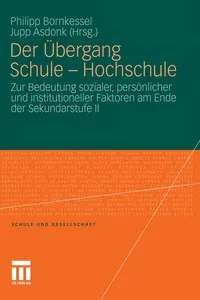 Der Übergang Schule - Hochschule_cover