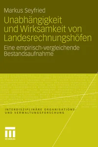 Unabhängigkeit und Wirksamkeit von Landesrechnungshöfen_cover