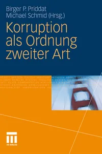 Korruption als Ordnung zweiter Art_cover