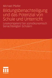 Bildungsbenachteiligung und das Potenzial von Schule und Unterricht_cover