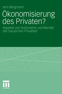 Ökonomisierung des Privaten?_cover