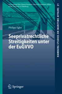 Seeprivatrechtliche Streitigkeiten unter der EuGVVO_cover