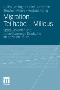 Migration - Teilhabe - Milieus_cover