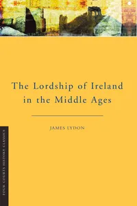 The Lordship of Ireland in the Middle Ages_cover