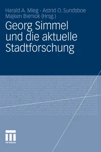 Georg Simmel und die aktuelle Stadtforschung_cover