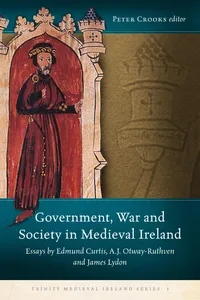 Government, War and Society in Medieval Ireland_cover