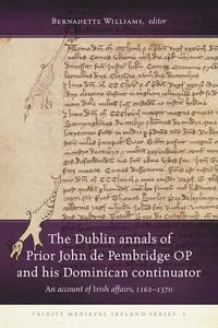 The Dublin Annals of Prior John de Pembridge_cover