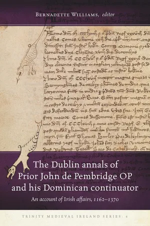 The Dublin Annals of Prior John de Pembridge